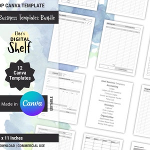 Small Business Canva KDP Template Bundle, Create Business Essentials KDP Low Content Interiors, Editable Template, Commercial Use