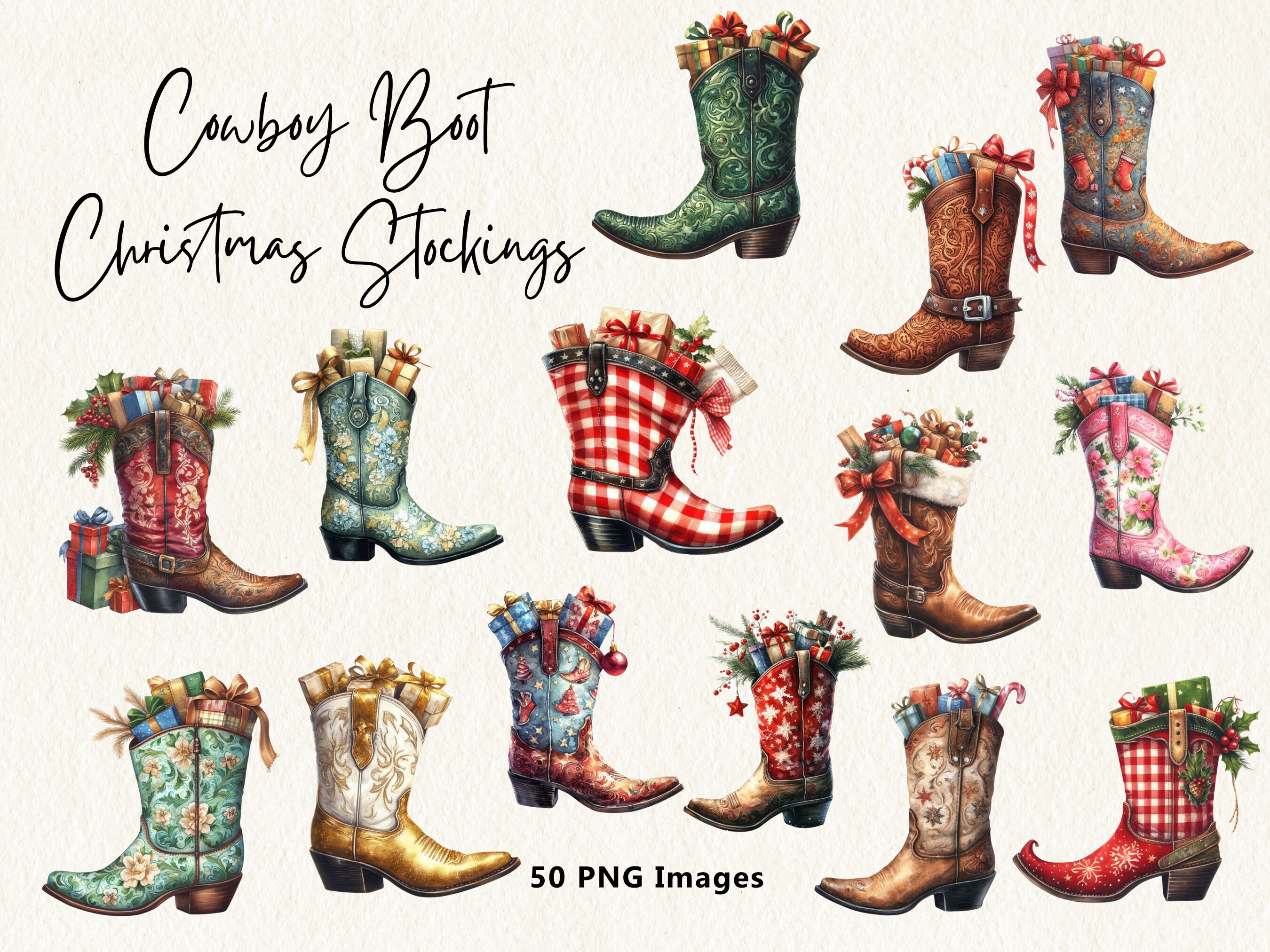 Army boot christmas stocking