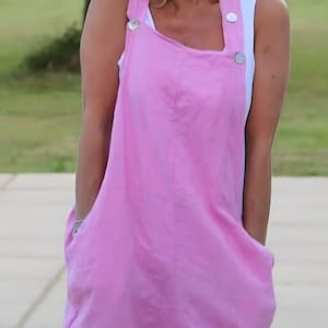 Linen Dungarees (Made in Italy)