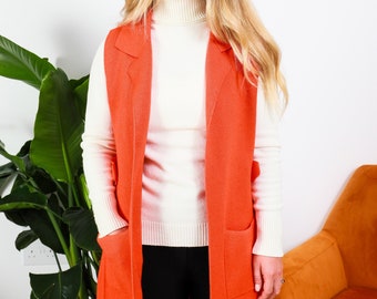 Long Gilet Cardigan Coat