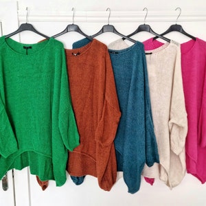 Baggy green sweater sale