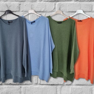 Super-Soft Baggy Fine-Knit Jumper with Round Neck by Alpini imagem 7