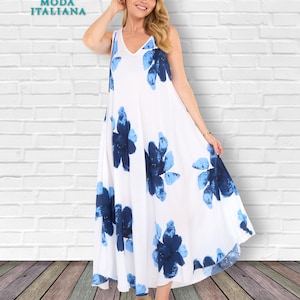 Floral Print Sleeveless Sun Dress
