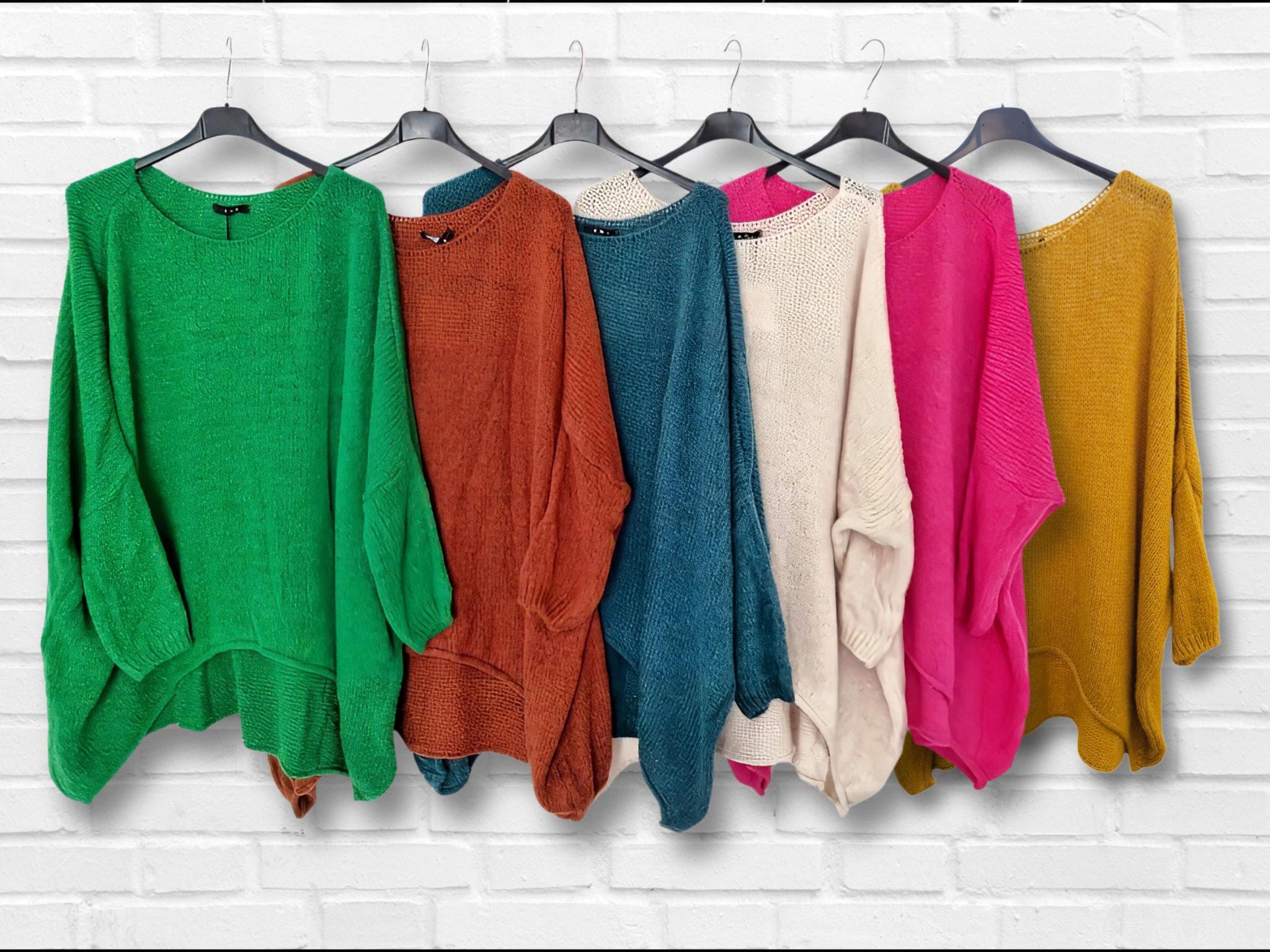 Lagenlook Baggy Chunky Knit Wool-mix Jumper (made in Italy)