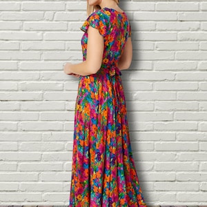 Ruched Front Maxi Dress by Stella Morgan Floral or Geometric Pattern image 5