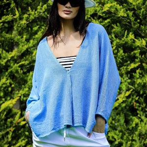Crushed Linen Oversized Jacket