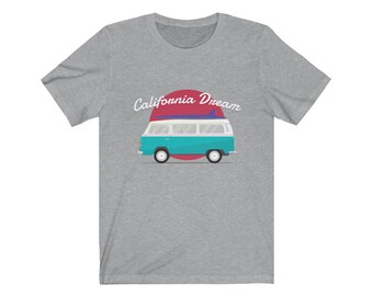 California Dream Shirt, Sunshine State Tshirt, West Coast Vacation Destination T Shirt, Summer Ocean Getaway Gift Tee