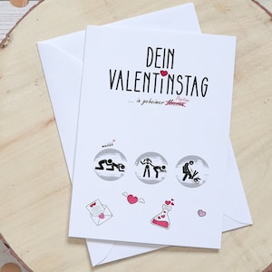 Valentinskarte für Paare, mit Rubbelherz, mit Rubbellosen, Valentinstagskarte zum freirubbeln, anstößig, Überraschung, Valentin Bild 3