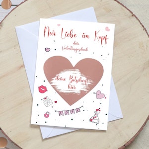 Carte de Saint-Valentin avec cœur à gratter, personnalisable, carte de Saint-Valentin pour vous, pour lui, pour les deux, cartes à gratter cadeaux de la Saint-Valentin, Saint-Valentin