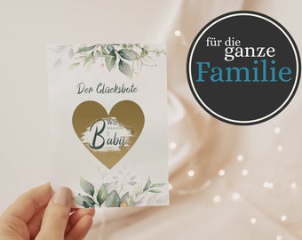 Schwangerschaft verkünden, Rubbelkarte Schwangerschaft, Rubbelkarte du wirst Oma, wir bekommen ein Baby, Wir sind schwanger, Glückslos