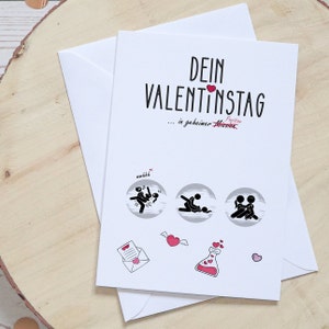 Valentinskarte für Paare, mit Rubbelherz, mit Rubbellosen, Valentinstagskarte zum freirubbeln, anstößig, Überraschung, Valentin Bild 8
