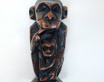 ニュージーランドのマオリ族のティキ彫刻木像 - Etsy 日本