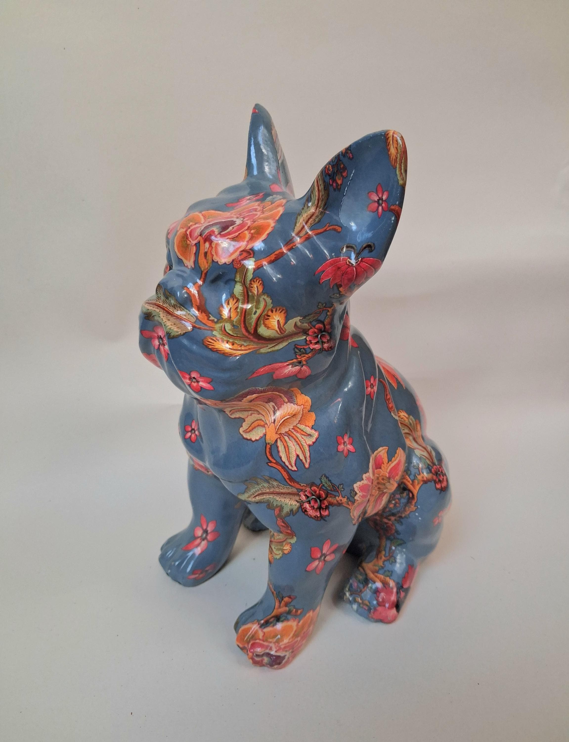 Antique Bulldog Chalkware - Etsy