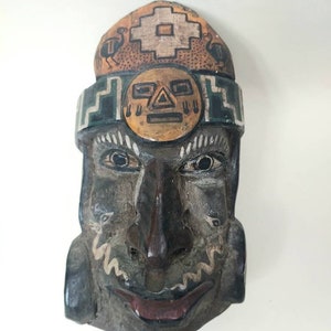 Indian wooden mask - Etsy Schweiz