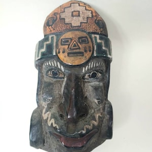Hand Crafted Mayan Wooden Mask