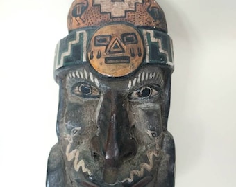 Rare 1970s Kwakiutl NW Coast Native American Mask Ozzie Matilpi