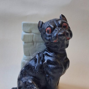 Antique Chalkware Bulldog - Etsy