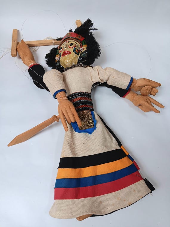 手作りのネパールのクマリマリオネット人形 - Etsy 日本