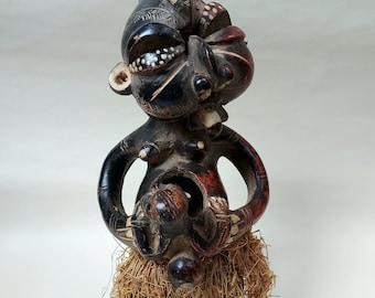 Cameroon Tikar Bamun Pygmy Hand Sculpted Mother and Baby Figure - Etsy