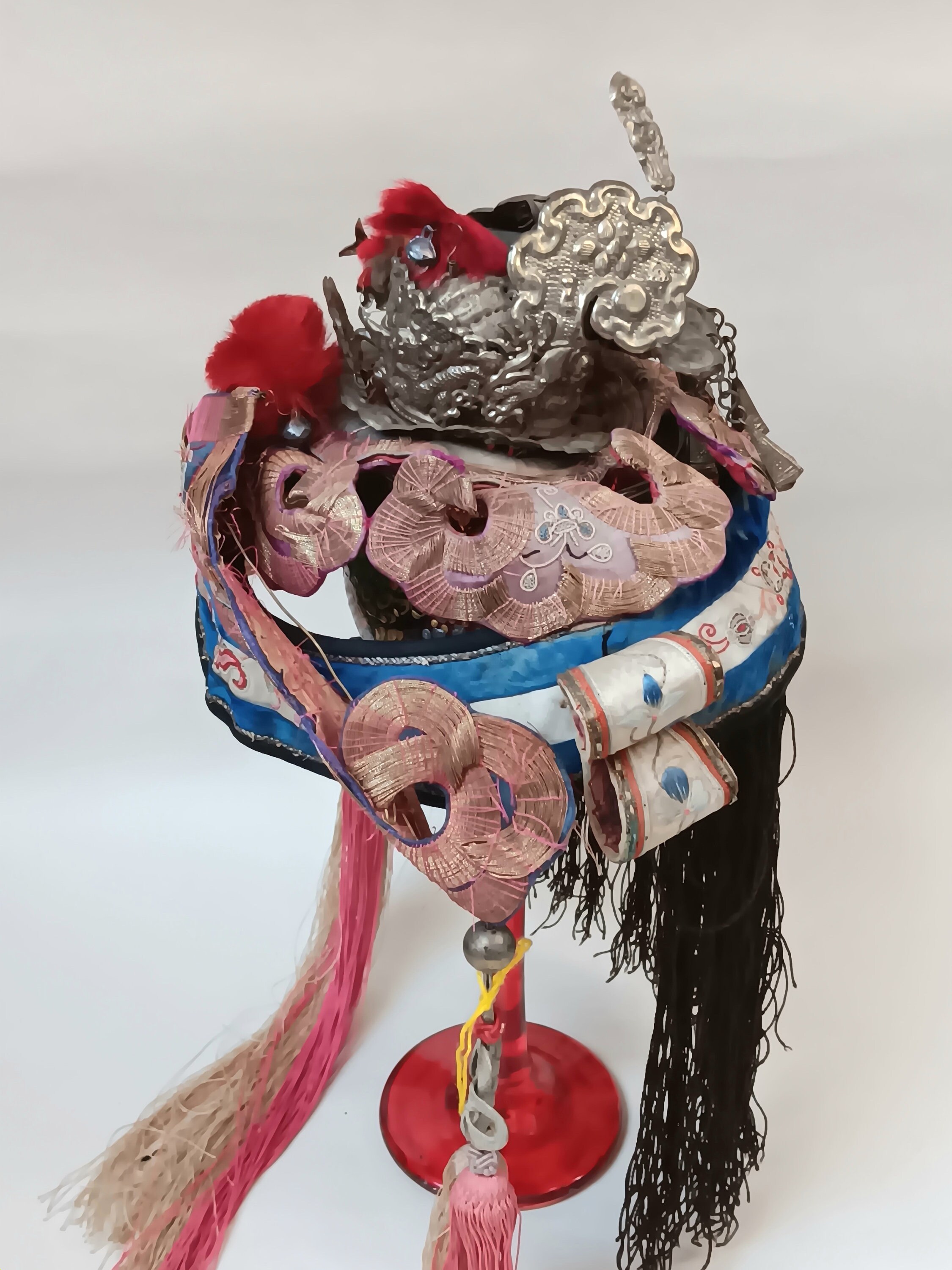 アンティーク 18 世紀 シルク 手刺繍 中国 子供用 オペラ帽子 - Etsy 日本