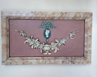 18th Century Antique Baroque Stucco Wall Panel