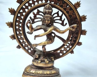 Antieke Indiase bronzen Shiva Nataraja