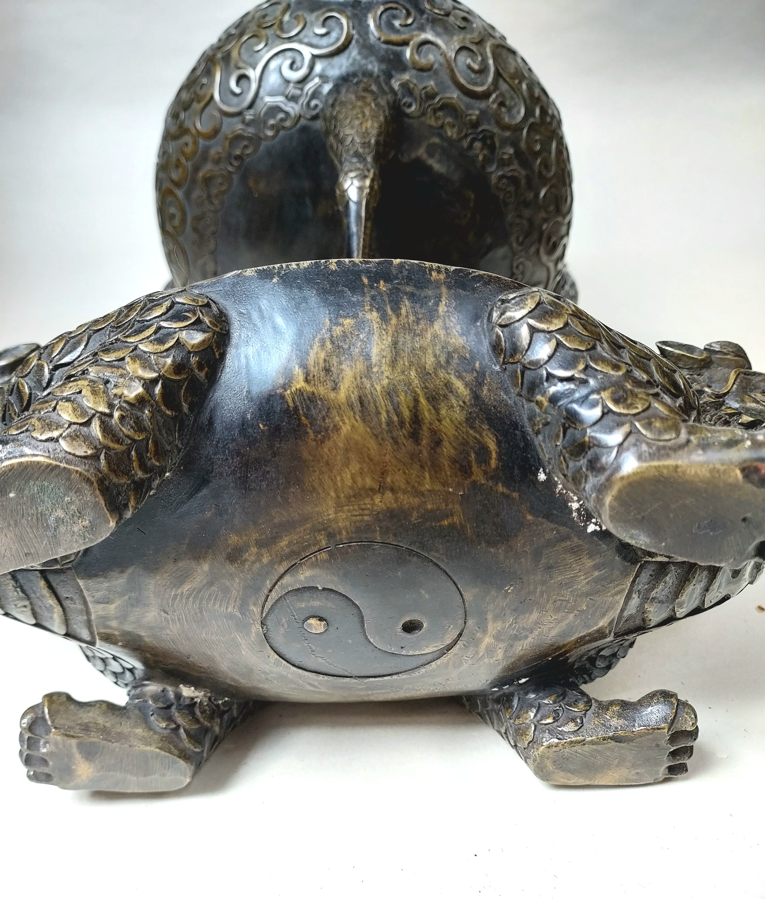 大型アンティーク中国青銅製鶴と龍亀香炉 - Etsy 日本 大型アンティーク中国青銅製鶴と龍亀香炉 - Etsy 日本