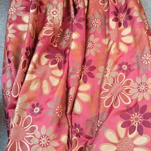 Mid-20th Century Psychedelic Floral Curtains