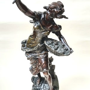 Geo Maxim Bronze Belle Epoque Sculpture Of Dancing Girl