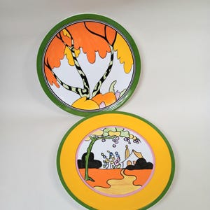 Two Limited Edition Clarice Cliff Plates - Honolulu and Tulip