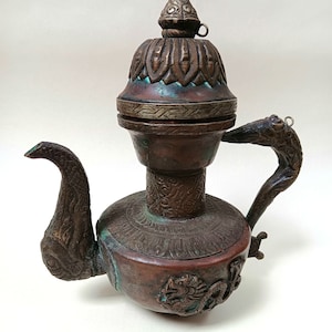 Tibetan Bronze Dragon Teapot