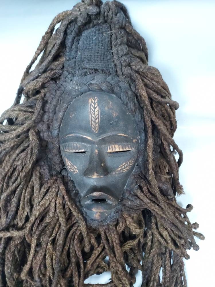 godtgørelse Styrke tak skal du have Antique African Mask - Etsy UK
