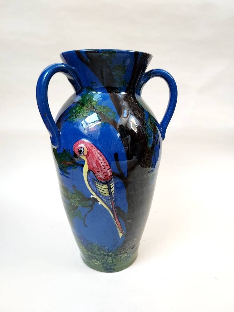 1930s Torquay Ware Relief Parrot Vase - Etsy