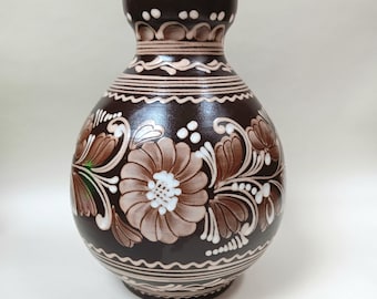 ハンガリー フォークアート 陶器製 ボトル おばさん ヴィンテージハンガリー陶器 - Etsy 日本