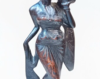バリ島インドネシアの女性木製手彫り像 - Etsy 日本