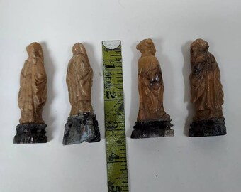 芸者の石鹸石の下でエロティカ像の下に座っている彫刻された石の仏 中国の四仙人の石鹸石彫刻 - Etsy 日本