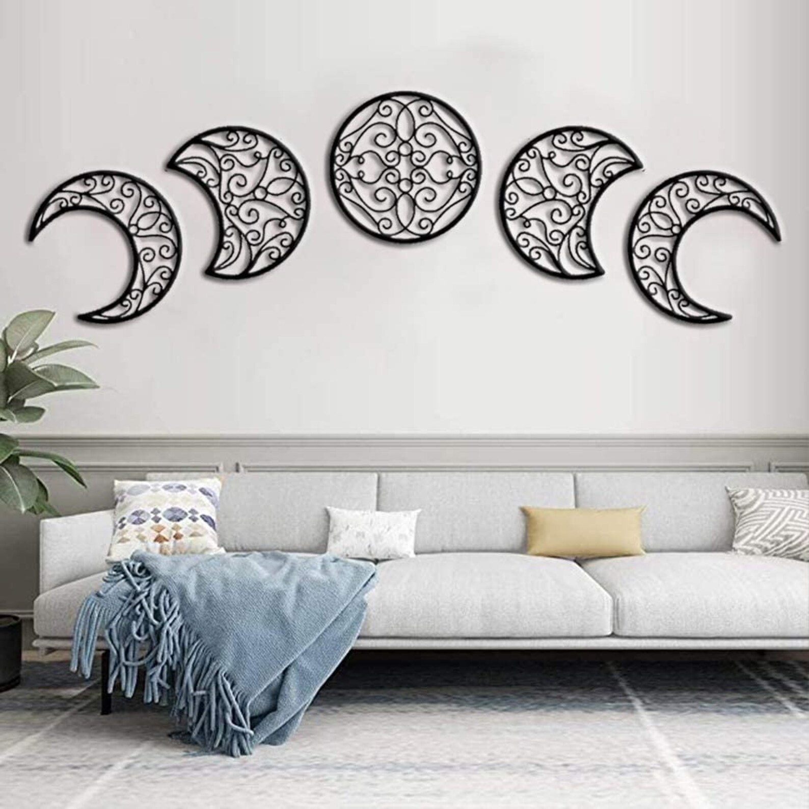 Moon Phase Wall Décor Wall Decor Home Decor Moon Etsy
