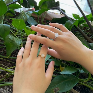 Natural White Jade Ring