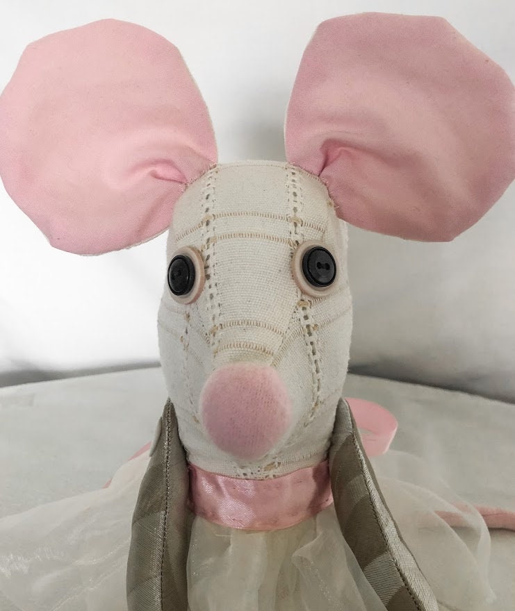 Handmade Stuffed Mouse Toy Decoration Etsy