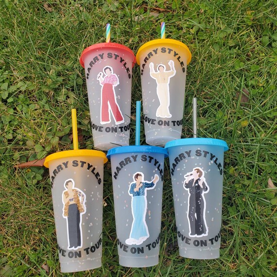 Harry Styles Love On Tour themed cups Harry Styles Love On Tour themed cups
