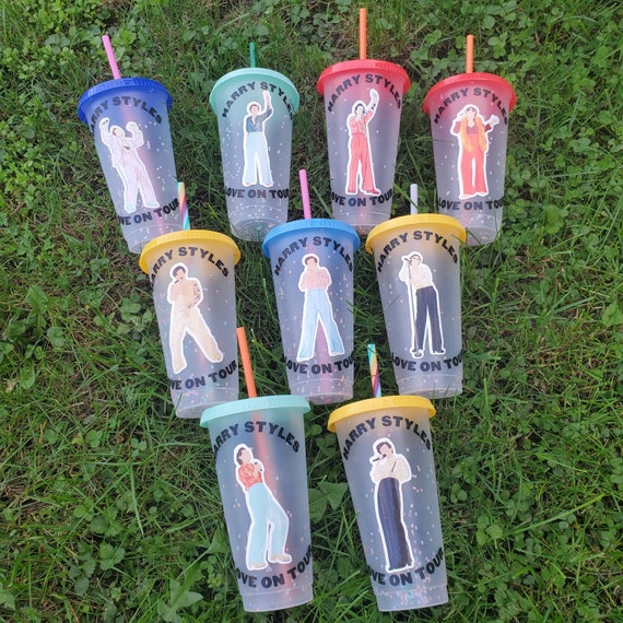 Harry Styles Love On Tour themed cups Harry Styles Love On Tour themed cups