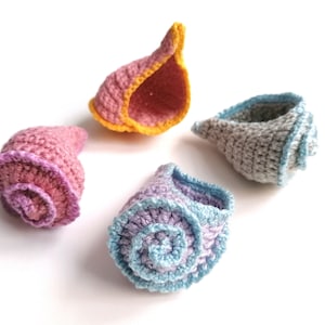 Crochet Sealife Collection no1 Crochet PDF PATTERN Shells, Sea Urchins, Starfish image 9