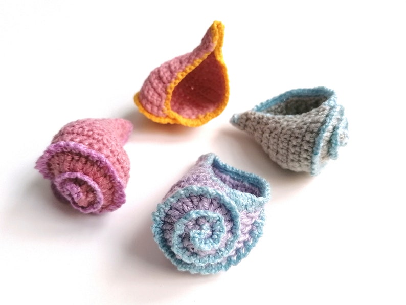 Crochet Sealife Collection no1 Crochet PDF PATTERN Shells, Sea Urchins, Starfish image 9