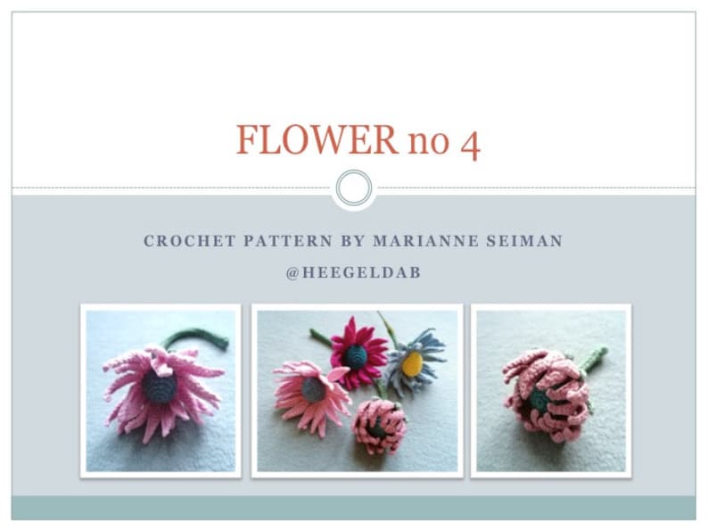 Crochet Flower Collection No1 Crochet PDF PATTERNS for 4 - Etsy