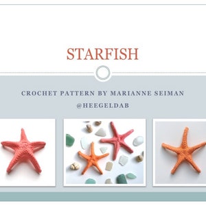 Crochet Sealife Collection no1 Crochet PDF PATTERN Shells, Sea Urchins, Starfish image 6