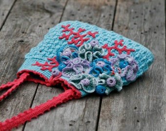 Crochet Purse "Aqua"  - PDF PATTERN