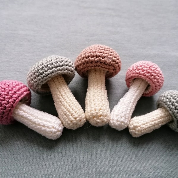 Patron au crochet champignon bouton - PATRON PDF