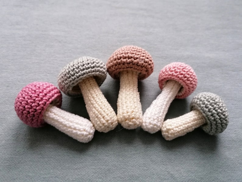 Button Mushroom Crochet Pattern PDF PATTERN image 1