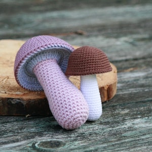 Crochet Mushroom No 1 - PDF PATTERN