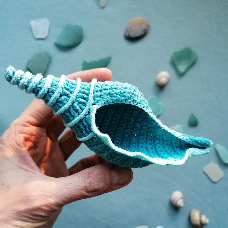 Crochet Sealife Collection no1 Crochet PDF PATTERN Shells, Sea Urchins, Starfish image 5